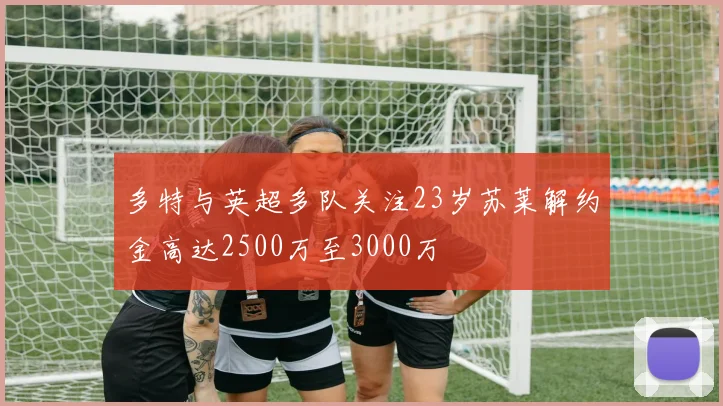 多特与英超多队关注23岁苏莱解约金高达2500万至3000万